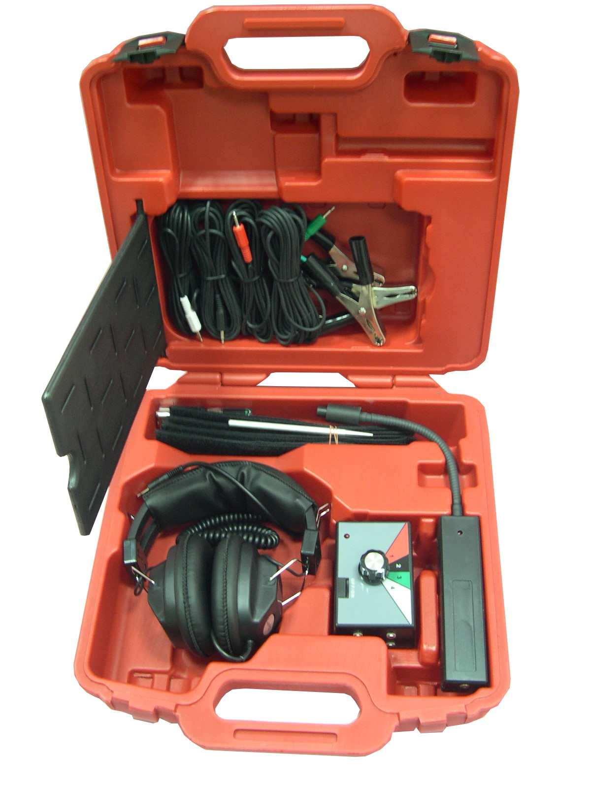 Elektro-Motorstethoskop mit Geräuschverstärker u. Mikrofonklemmen